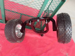 मेश स्टील गार्डन कार्ट फोल्डिंग उपयोगिता वैगन के साथ चूने वाली गाड़ी - Product Image 6