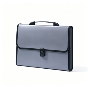 Estuche de oficina con asa Hebilla de 13 bolsillos con etiqueta de índice Hebilla organizadora de archivos de acordeón y mango ergonómico Archivo de expansión de PP - Product Image 5
