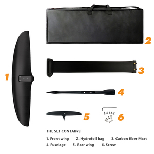 JFS BSC970 Hydrofoil Carbon Fiber Surfboard-Black 1 Year Warranty Ocean Waters Wave <b>Surfing</b> BSC 970 Hydrofoil BSC970 JFS BSC970 - Product Image 5
