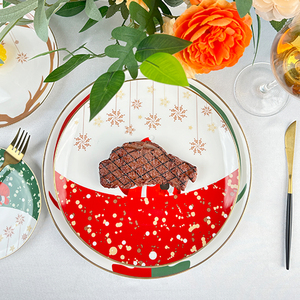 Christmas <b>Table</b> Ware Dinnerware <b>Sets</b> Nordic Ceramic <b>Dining</b> Plates Pastel Colour Luxury Dinner <b>Set</b> Royal - Product Image 6