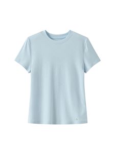 T-shirt moulant personnalisé pour femme avec logo, en coton et élasthanne, coupe droite, sans plis, nouveau top d'été en stock - Product Image 6