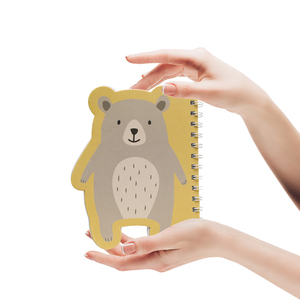 Cartone animato carino orso a tema rilegato a spirale diario <span class=keywords><strong>Notebook</strong></span> Mini formato Planner in bianco settimanale blocco note da viaggio per la scrittura - Product Image 4