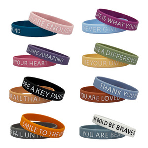 Bracelets en silicone pour hommes, femmes, adolescents, design unisexe pour adultes, cadeaux promotionnels pour fêtes d'anniversaire, festivals sportifs - Product Image 4