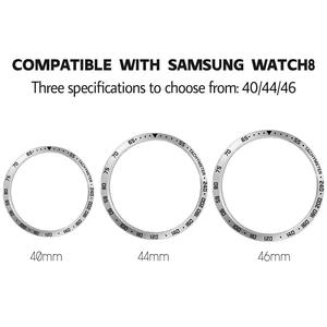 Bague de protection en métal de luxe pour <span class=keywords><strong>Samsung</strong></span> <span class=keywords><strong>Galaxy</strong></span> Watch 8/7/6/5 Classic 40mm 44mm, bague adhésive 43mm 47mm 45mm - Product Image 5
