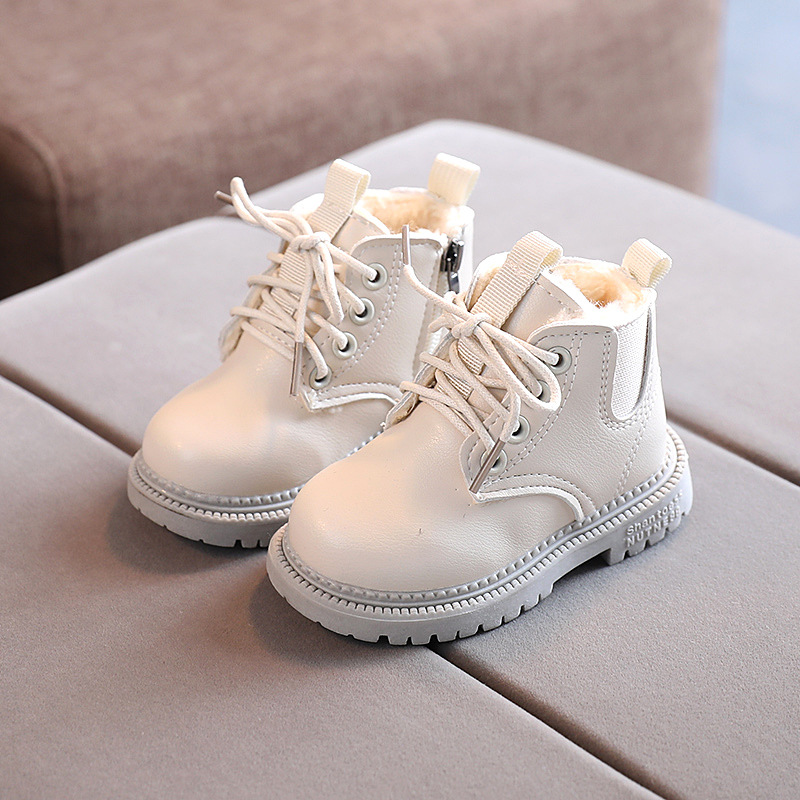 Оригинальные заводские дешевые детские ботинки Martin зимние повседневные ботинки для мальчиков и девочек с нескользящей подкладкой из плюша