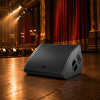 Speaker Monitor Panggung Koaksial Neodymium 12-inci Profesional 400W Paduan Titanium untuk Teater, Stadion Olahraga, Auditorium