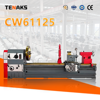 TENAKS Vente directe d'usine CW61250 Tour manuel robuste, tour universel horizontal, tour de précision pour métaux
