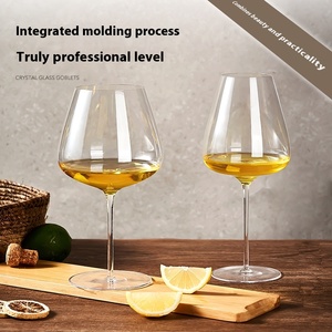 Gobelet à <span class=keywords><strong>vin</strong></span> rouge moderne fait à la main, couleur bordeaux, ultra-fin, verres intégralement formés pour utilisation en restaurant, vente en gros - Product Image 2