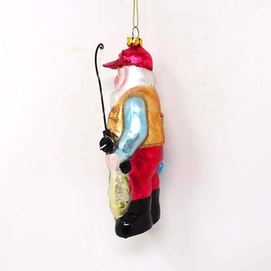 Ornement en verre personnalisé en gros d'usine grand-père attrape un pendentif <span class=keywords><strong>poisson</strong></span> avec une canne à pêche - Product Image 2