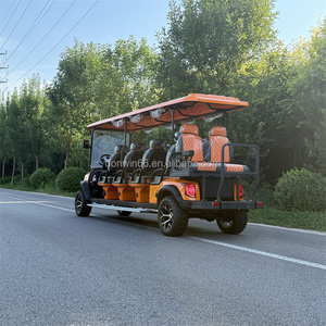 Voiture de golf électrique 4x4 8 places Voiturette électrique Voiture de tourisme Zone touristique Parc Bus de tourisme Véhicule tout-terrain Voiturette de golf <span class=keywords><strong>Club</strong></span> Car - Product Image 5