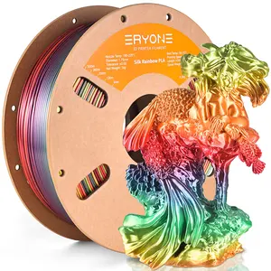 ERYONE新款真丝彩虹PLASilk调色板1.75毫米3D PLA 1千克渐变多色长丝厂家批发