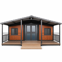 Maison préfabriquée en conteneur, maison modulaire préfabriquée, 2 chambres avec salle de bain et cuisine, usage commercial et commercialisation, garantie 5 ans