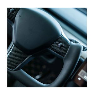 Volant en <span class=keywords><strong>Alcantara</strong></span> et carbone compatible avec <span class=keywords><strong>Tesla</strong></span> Model 3 Model Y, chauffant, ajustement OEM - Product Image 6