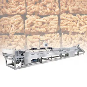 Commercial sachima caramel treats peanut brittle making machine with mixing flattening cooking cutting processing line machine