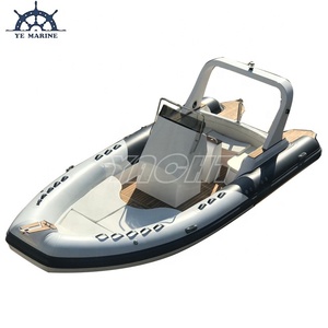 22ft costilla 680 Orca Hypalon rígido de fibra de vidrio barco inflable de casco para la venta - Product Image 4