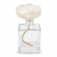 Diffuseur de fleurs en bois de Sola 8 cm avec corde en coton, huile essentielle, arôme écologique, longue durée, fait main, rose pour la décoration intérieure, la voiture, les mariages
