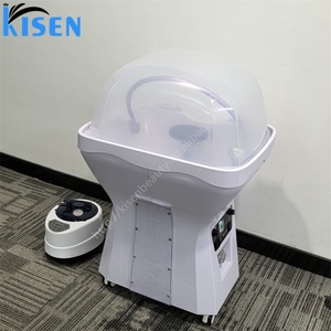 Kisen Bac à shampoing portable avec éclairage design, lavabo mobile pour soin capillaire, arche d'eau violette, petite taille, bac de lavage de cheveux surélevé, en promotion - Product Image 3