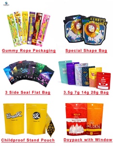Bolsa de Mylar con Cierre Hermético a Prueba de Olores, de Aluminio, con Forma Especial para Dulces, Gomitas Comestibles, Helados y Flores - Product Image 5