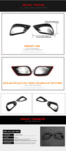 Rejillas de Ventilación para Faros Antiniebla de Fibra de Carbono C238 para <span class=keywords><strong>Mercedes</strong></span> Benz Clase E E43 E300 E400 E450 Sport 17-20, Gran Venta - Product Image 6