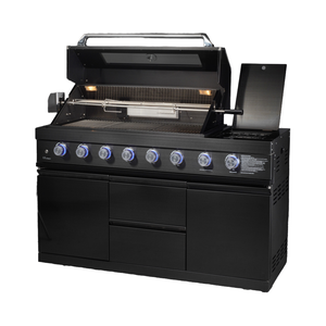 Grill a Gas di Design Professionale <span class=keywords><strong>con</strong></span> Armadietto <span class=keywords><strong>in</strong></span> <span class=keywords><strong>Acciaio</strong></span> <span class=keywords><strong>Inox</strong></span>, <span class=keywords><strong>Barbecue</strong></span> BBQ a Gas <span class=keywords><strong>con</strong></span> Fornello Laterale per Cucinare all'Aperto e al Chiuso - Product Image 3