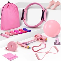 Ensemble d'accessoires de fitness et de yoga à domicile personnalisé de 16 pièces, équipement de Pilates, kit de Pilates avec logo