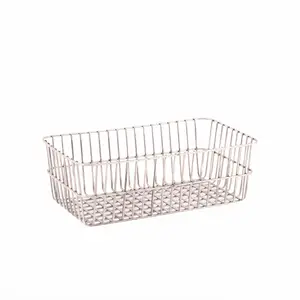 Wholesale Customized 304 316 316L Stainless Steel Woven Wire Mesh Storage Basket