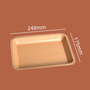 Bandeja Desechable Cuadrada para Comida de Fiesta Estilo Occidental, Multiestándar, Resistente al Aceite y al Agua, Papel Kraft, Logotipo Personalizado, <span class=keywords><strong>BIOPACK</strong></span>, para Frituras - Product Image 5