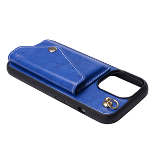 Custodia per Telefono in Pelle Originale Fatta a Mano, Protezione Posteriore con Portacarte e Portafoglio per <span class=keywords><strong>iPhone</strong></span> - Product Image 1