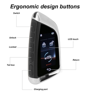 Thông minh từ xa chìa khóa xe Màn hình LCD chống mất BT 5.0 Keyless nhập tự động khóa <span class=keywords><strong>Key</strong></span> <span class=keywords><strong>Fob</strong></span> cho một cú nhấp chuột bắt đầu xe - Product Image 6