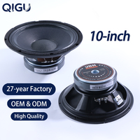 Haut-parleur QIGU 10 pouces, bobine vocale de 50 mm, aimant en ferrite de 140 mm, caisson de basses professionnel, système audio, woofer médium-grave