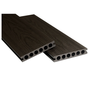 MEDOO Pavimentazione WPC Co-Estrusa Cava Moderna Quadrata Liscia Spazzolata per Esterni Giardino con Doppio Blocco a Incastro 18mm Resistente all'Acqua - Product Image 4
