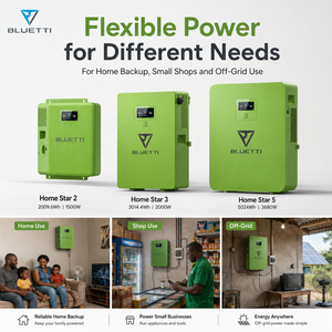 Sistema de Energía Solar BLUETTI, Solución de Respaldo de Energía con Batería de 2kWh, 3kWh, 5kWh para Casa, <span class=keywords><strong>Apartamento</strong></span>, Oficina, Tienda y Cabaña Remota - Product Image 1