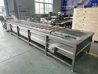 Chaîne de production de pasteurisation automatique à bain-marie continu de type bande pour cornichons emballés et sauces en conserve