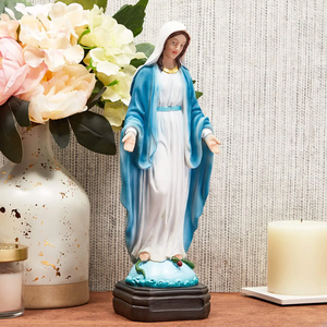 Estatua <span class=keywords><strong>de</strong></span> 12 pulgadas <span class=keywords><strong>de</strong></span> color, estatua <span class=keywords><strong>de</strong></span> Nuestra Señora <span class=keywords><strong>DE</strong></span> LOS Milagros, estatua religiosa <span class=keywords><strong>de</strong></span> resina <span class=keywords><strong>de</strong></span> bendición <span class=keywords><strong>de</strong></span> la Virgen María, regalo religioso católico - Product Image 1