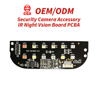 Accessoire de caméra de sécurité CCTV, carte PCBA infrarouge multi-spectre et lumière blanche, vision nocturne - IR 850nm 940nm personnalisé