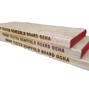 Harga pabrik papan perancah lapisan laminasi kualitas tinggi bahan bangunan kayu cemara OSHA papan kayu LVL kayu