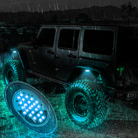 Luces LED 2835 de un solo color, impermeables, 24 LED, blanco puro, azules, para la parte inferior del coche, accesorio todoterreno, de fábrica propia