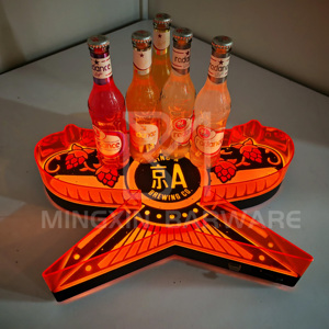 Decoración de barra de alta gama personalizable, barra iluminada con LED, bandeja para servir cerveza y exhibición de bebidas, accesorio para Pub - Product Image 1