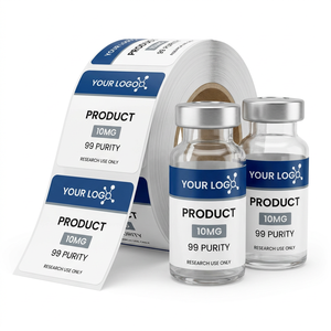 Étiquettes personnalisées pour flacons de 3 ml et 10 ml, impression dorée, encre métallisée, autocollant haute résolution - Product Image 1