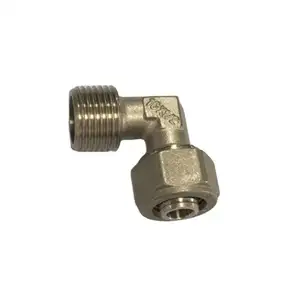 Tubomart OEM brass elbow HPB58-3 CW617 brass screw fittings Male elbow for gas and water SAI GLOBAL