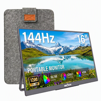Moniteur de jeu portable 16 pouces Plug and Play : Modes d'extension et de duplication pour optimiser la productivité et l'efficacité au quotidien