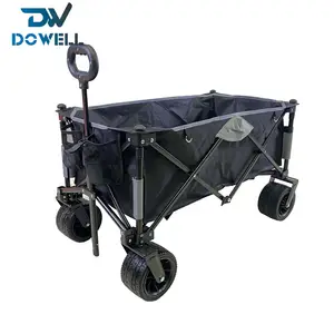 Strandwagen Met All-Terrain Wielen Utility Outdoor Camping Strandkar Inklapbare Opvouwbare Utility Kar