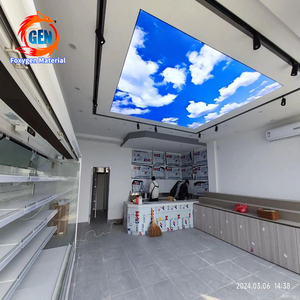 Plafond tendu artistique personnalisé Revêtement mural Plafond tendu en PVC Film pour plafond tendu Conception de toiture avec impression UV - Product Image 2