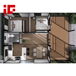 Su misura appartamento completo 20ft Casa prefabbricata prefabbricata Casa prefabbricata Casa prefabbricata con cucina bagno - Product Image 4