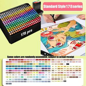 Set di Pennarelli Artistici Jumbo Personalizzati 24-268 Colori, Marcatori a Doppia Punta per <span class=keywords><strong>Disegno</strong></span> e Pittura - Product Image 6