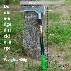 Jingsida Outil spécial pour <span class=keywords><strong>l</strong></span>'extérieur <span class=keywords><strong>Faux</strong></span> à long manche en acier au manganèse épaissi pour couper les tiges de maïs et couper <span class=keywords><strong>l</strong></span>'<span class=keywords><strong>herbe</strong></span> - Product Image 6