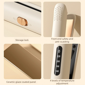 Meistverkaufter 2-in-1 Haushalts-Haarglätter Tragbares Nass/Trocken-Styling-Tool mit LED-Anzeige Mehrstufige Temperaturregelung - Product Image 6