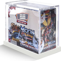 Boîte de présentation ETB en acrylique personnalisée avec logo, fermeture magnétique et protection UV pour cartes Pokémon TCG – Offre Spéciale