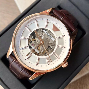<span class=keywords><strong>Montre</strong></span> mécanique pour <span class=keywords><strong>homme</strong></span> avec cadran blanc, équipée d'un mouvement mécanique automatique, <span class=keywords><strong>bracelet</strong></span> à bouton, <span class=keywords><strong>montre</strong></span> à trois aiguilles - Product Image 6