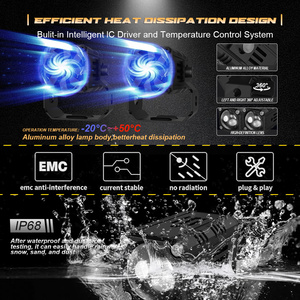 Mini Láser <span class=keywords><strong>LED</strong></span> de Doble Color, Foco de <span class=keywords><strong>Luz</strong></span>, 12-24V, Blanco y Amarillo, Portátil, <span class=keywords><strong>Luz</strong></span> Delantera para Motocicletas y Bicicletas - Product Image 5